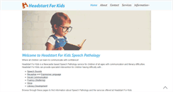 Desktop Screenshot of headstartforkids.com.au